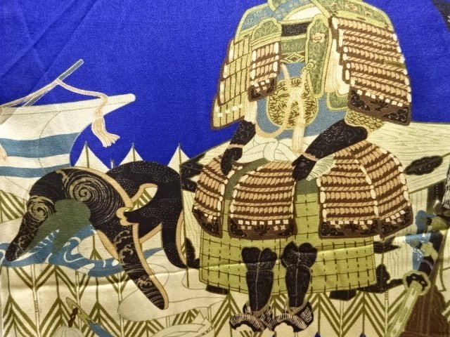 JAPANESE KIMONO / ANTIQUE MENS JUBAN / SILK / KINSHA / ARMOR